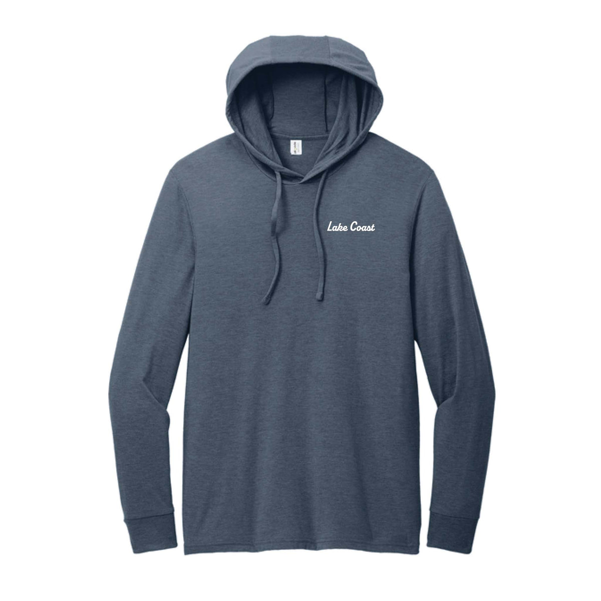 Great Lakes American Flag triblend long sleeve hooded tee
