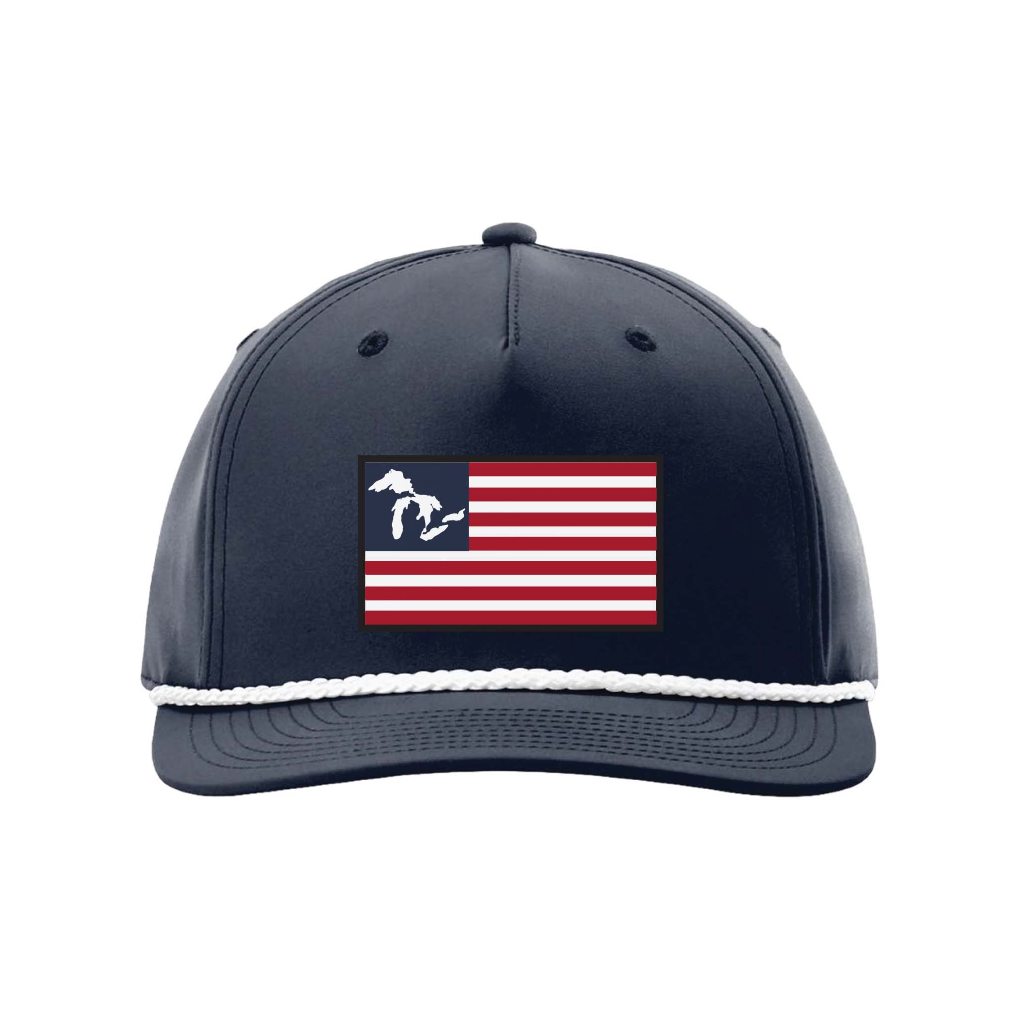 Flag Rope Hat Great Lakes American Flag Rope Hat – Lake Coast