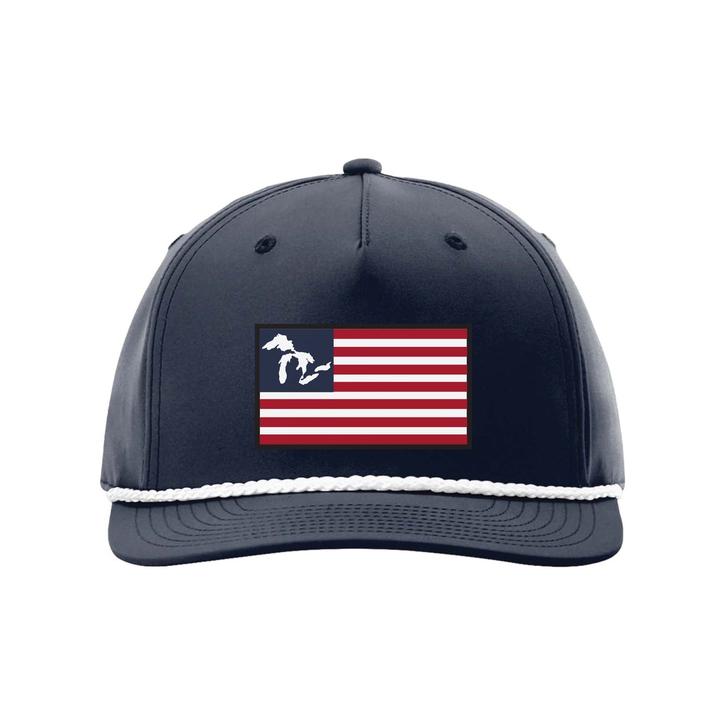 Great Lakes American Flag Rope Hat