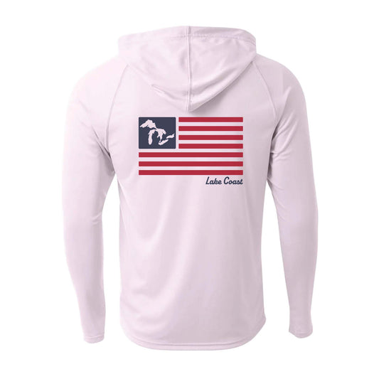 Great Lakes American Flag Fishing Shirt