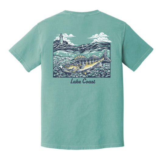 Western Basin Walleye - Unisex Garment Dyed